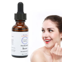 เซรั่มวิตามินซีขนาดกะทัดรัดแบบพกพา Ferulic Acid Facial Serum Hydrating Repair 30ml Safe Mild for Women for Skin Care for Home Travel