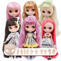 Blythe NBL Blythe BJD ตุ๊กตาบลายธ์ แบบมีข้อต่อ แขนขาขยับได้ ดวงตามี 4 สี （ไม่รวมเสื้อผ้า）