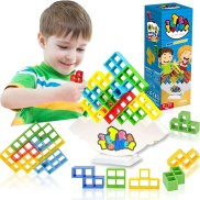 New Tetra Tower Game Stacking Blocks Stack Building Blocks Balance Puzzle