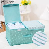 Fashion hot 2019 Household Items Organizer Storage Box Clothes Quilt Finishing Dust Box Organizers Boxes with cap For Clothing