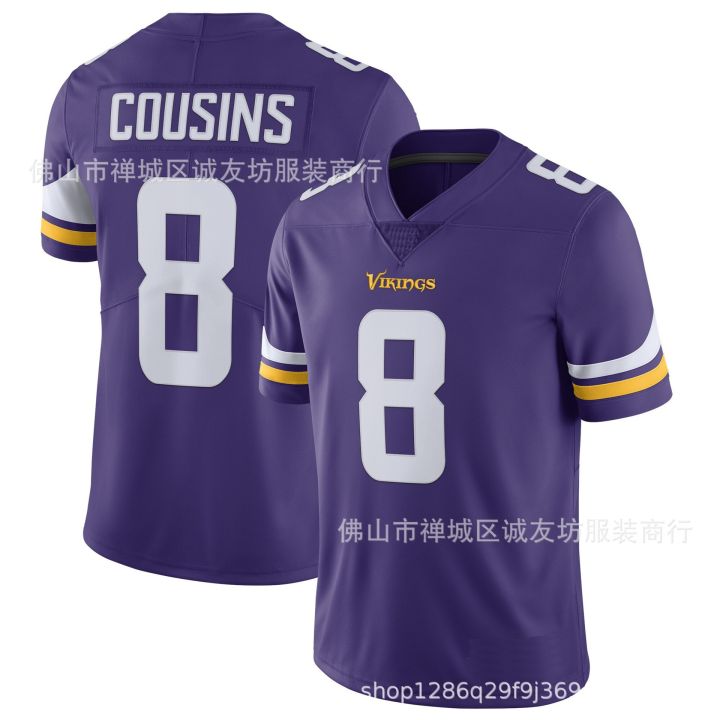 NFL Football Jersey Vikings 8 Purple Kirk Cousins ​​Jersey