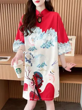 Chinese qipao dress plus on sale size