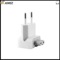 AIMEE 1PC สำหรับ MacBook คอมพิวเตอร์โน้ตบุ๊ค การแปลง ที่ชาร์จ ปลั๊กสหภาพยุโรป หัวเป็ด อะแดปเตอร์แล็ปท็อป