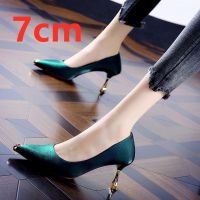 【CW】 Cresfimix women fashion sweet green pu leather stiletto heels for office lady black summer high heel shoes zapatos dama a6047