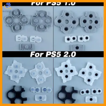 Set Rubber Conductive Adhesive Button Pad Keypads Replacement Parts For Ps5  V1 V2 Controller Gamepad Durable Accessories