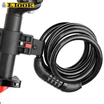 【CW】 Cable lock Mountain Road Lock E-bike Password contains reflective strips BiKe Accessories 1.5m