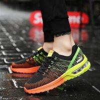 flying line cushioning รองเท้าผ้าใบลําลองสําหรับผู้ชายเหมาะกับการวิ่งเล่นกีฬา