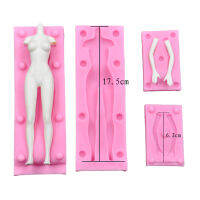 Fondant doll body mold men and women clay body organic silicone mold DIY handmade mud soft clay mud body art decoration tool