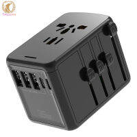 Pd35w Multi-functional Charging Stand International Universal Dual Type-c Plug Converter Travel Charger