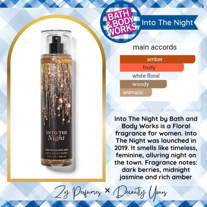 Bath And Body Works Into The Night Fine Fragrance Mist 8 Fl Oz