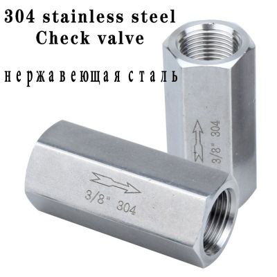 304 stainless steel pneumatic connector check valve water pipe water pump seal G thread 1/8" 1/4" 3/8" 1/2" internal thread Clamps