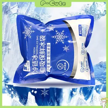 10Pcs Automatic Absorb Water Ice Pack Food Keep Fresh Refrigeration Seafood  Preservation Restaurant Takeout Gel Cooler Ice Bags