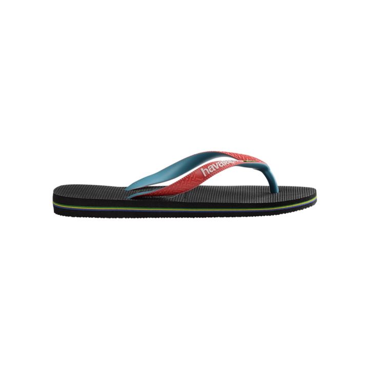 havaianas-รองเท้าแตะ-บราซิล-ผสมทับทิม-สีดํา-แดง-สําหรับทุกเพศ-dd