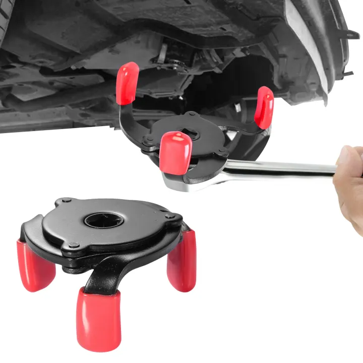 Threejaw Filter Wrench Adjustable Oil Filter Removal Tool Adjustable