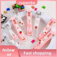 RUPANBO039392692 ใช้ซ้ำได้ คลิปหนีบกระดาษแบบกด พลาสติกทำจากพลาสติก ไร้รอย เครื่องเย็บกระดาษแบบกด โปร่งใสโปร่งใส โปร่งใสโปร่งใส เอกสารเข้าเล่ม อุปกรณ์ผูกเอกสาร