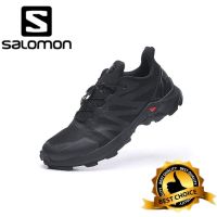 Salomon Supercross รองเท้าวิ่ง กันลื่น ระบายอากาศ สีดํา เหมาะกับฤดูร้อน สําหรับผู้ชาย และผู้หญิง