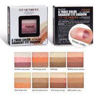 โนโว novo a three color gradient eye shadow อายแชโดว์ แบบตลับ โนโว 1ตลับมี 3 สี(ของแท้/พร้อมส่ง)