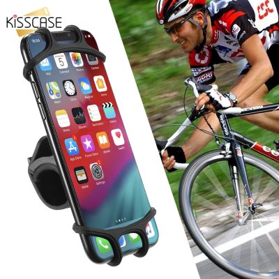 KISSCASE Bicycle Phone Holder For Samsung Galaxy Note S10 10 9 5G S10 S9 Universal Motorcycle Phone Holder Bike Handlebar Stand