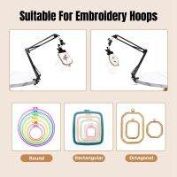 Embroidery Hoop CrossStitch Stand Adjustable Rotated Embroidery Hoop Holder Metal Embroidery Hoop CrossStitch Stand with 360 Hoop Spin Knob