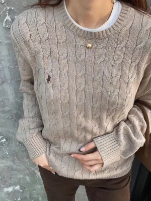 RalphˉlaurenˉHigh Quality 22 2022 new RL wool sweater loose round neck pullover bottoming sweater women