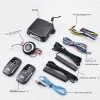 Car Start One-Key Anti-Theft System PKE Keyless Entry Kit Car Start-Stop Button Central Lock