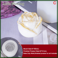 Aolie 3D Flower Shape ซิลิคอนแม่พิมพ์ DIY อีพ็อกซี่เรซิ่น Rose Flower CRAFT Jewelry making