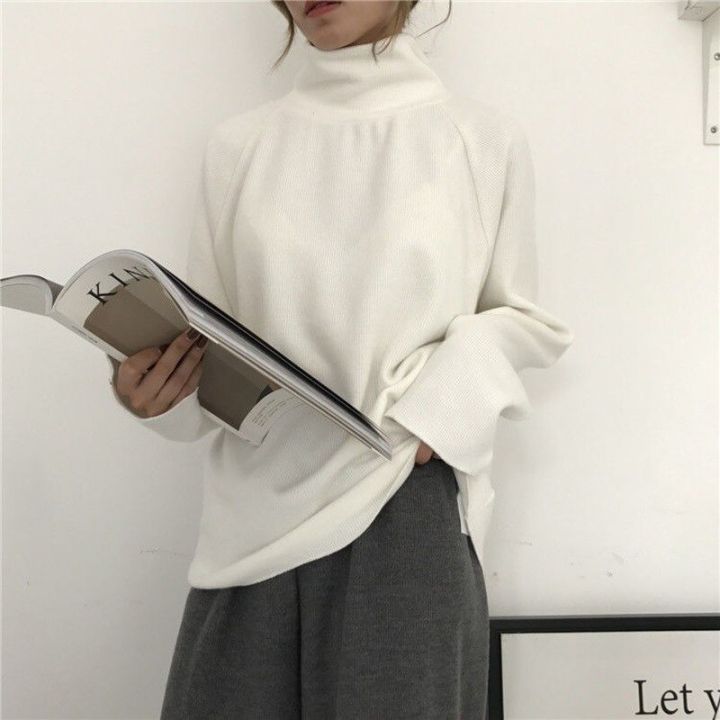 long-sleeve-t-shirts-women-5-colors-turtleneck-solid-s-3xl-autumn-female-all-match-comfortable-leisure-ulzzang-tender-ins-new
