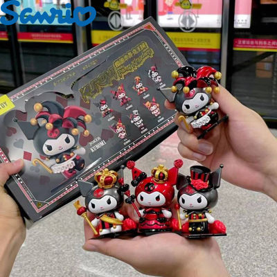 ของแท้ Sanrio Coolmy โป๊กเกอร์ราชอาณาจักรตาบอดกล่องออนไลน์สีแดงใหม่ Kawaii Kuromi ของเล่นที่ทำด้วยมือสำหรับสาวๆของขวัญวันเกิด Dcoratio ของขวัญ