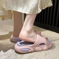 High-Heeled Couple Sandals Women Outer Wear Fashionable Internet Ins Indoor Comfort Soft-Soled Thick-Soled Beach Shoes