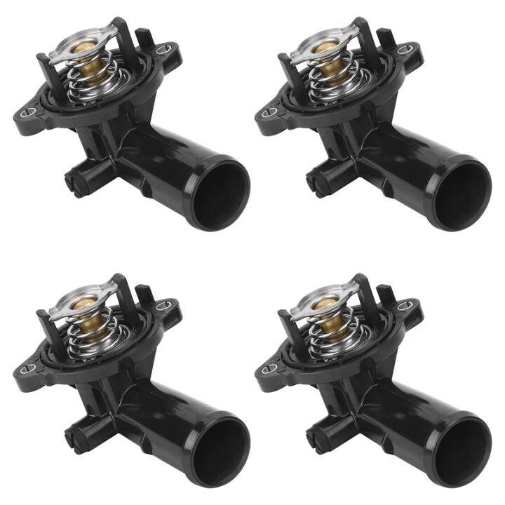 4X Car Engine Coolant Thermostat Housing Replacement for Jeep Wrangler