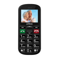 Big ปุ่มโทรศัพท์มือถือสำหรับผู้สูงอายุ,Artfone CS181อัพเกรด GSM โทรศัพท์มือถือ SOS ปุ่มพูดคุยหมายเลขและไฟฉาย (2G)