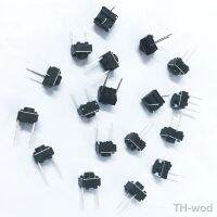 【hot】▨✢  100PCS Tactile Push 6x6x4.3 5 6 7mm 4.3 mm  DIP-2 6x6x5 6mm 2P 0.5A 12V