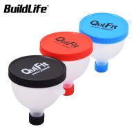BuildLife Funnel Shaker 2 Layers Protein Powder Container Pillbox Milk Powder Storage Multifunction 2 in 1 Box for Shaker Bottle