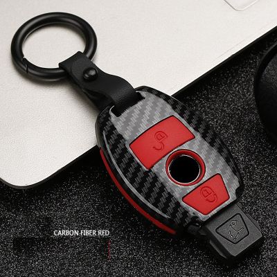 [HOT CPPPPZLQHEN 561] ABS คาร์บอนไฟเบอร์รถ Remote Key สำหรับ Mercedes Benz A B R G Class GLK GLA W204 W251 W463 W176