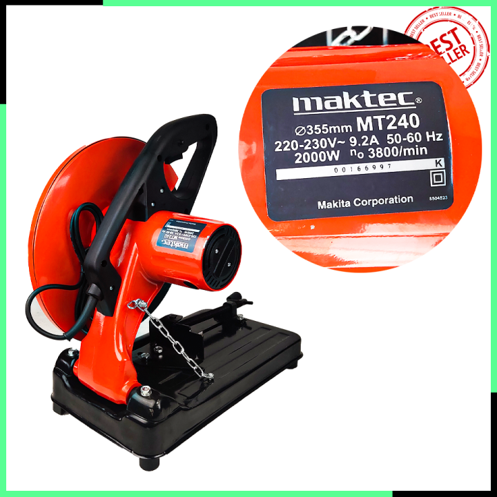 maktec-ไฟเบอร์ตัดเหล็ก-14-นิ้ว-แท่นตัด-เครื่องตัดเหล็ก-รุ่น-mt-240-งานเทียบ