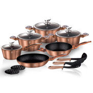 Bộ nồi 15 chi tiết Berlinger Haus BH 1224N Rose gold collection màu vàng