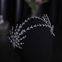 Wedding Hair Accessories Silver Color Luxury Headbands Zircon Tiaras Crowns Bridal Queen Princess Diadems Hairband Women Jewelry