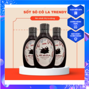 Sốt Socola Giòn Trendy chai 1Kg dùng cho kem, trà sữa siêu hot