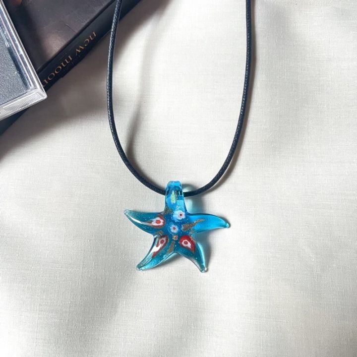 necklace-murano-ปลาดาวแก้ว-y2k