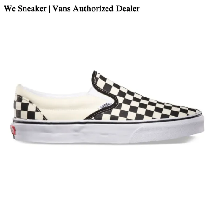 checkerboard and black vans