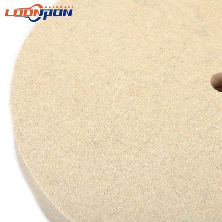 200-300mm-wool-felt-polishing-buffing-wheel-bore-16mm-for-metal-marble-glass-ceramics-10mm-inner-diameter-25mm-thickness