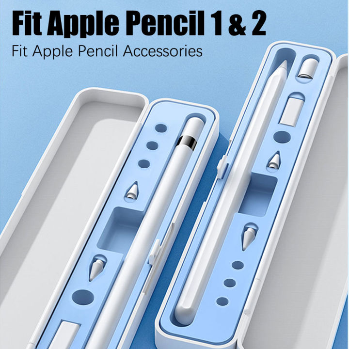 สำหรับ-apple-ดินสอ2-1กล่องสำหรับ-ipad-ดินสอรุ่น2nd-1st-gen-เคสป้องกันฝาครอบสไตลัสที่วางปากกาปลายกล่องอุปกรณ์เสริม