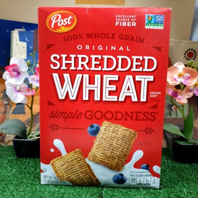 พร้อมส่ง !! โพสท์ข้าวสาลีชนิดชิ้นฝอย 464 กรัม Post Shredded Wheat 464 g.