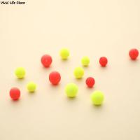 50pcs Floating Bobbers Fishing Fluorescent Drift Ball Fishing Float Foam Balls Fishing Accessories EVA Foam  Lures  Baits