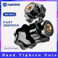 【✲High Quality✲】 jiushouz M4 M5 M12 M10 M6 M8 Cnc เครื่องพิมพ์3d Plum Bakelite ขันน็อตมือจับน็อตหัวแม่มือสีดำแบบกลไกรูปดาว