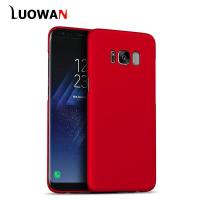 เคส LUOWAN สำหรับ Samsung Galaxy S8 Plus เคสโทรศัพท์ปกป้องแบบบาง [ป้องกันจากรอยขีดข่วน/ลื่น/ลายนิ้วมือ] ฝาครอบโทรศัพท์แบบเรียบง่ายพีซีผิวด้านแข็งสำหรับ Samsung Galaxy S8 Plus-Red