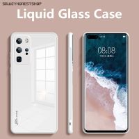 Original Liquid Tempered Glass Case For HuaWei P40 Pro Plus P30 Pro Mate 20 30 Pro Honor X10 Cell Phone Lens Protection Cover