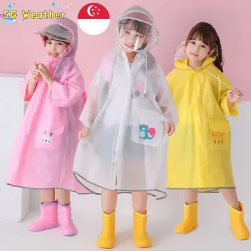 Girls clear hot sale rain coat