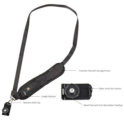 【แนว】 SH สายคล้องกล้องพกพาไหล่แบบพกพา Quick Carry Speed Sling Soft Shoulder Sling Belt Neck Strap For Canon Nikon Camera DSLR