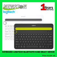 KEYBOARD (คีย์บอร์ดบลูทูธ) LOGITECH BLUETOOTH K480 MULTI DEVICE เลือกสี